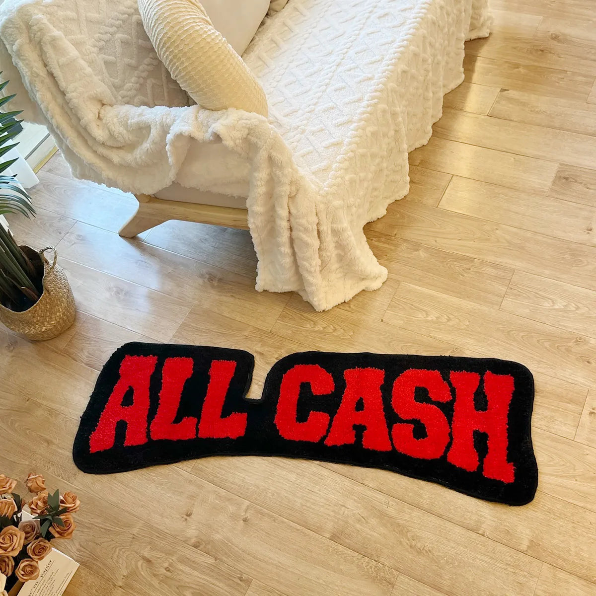 "All Cash" Bold Statement Rug