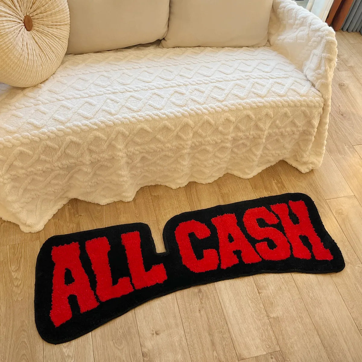 "All Cash" Bold Statement Rug