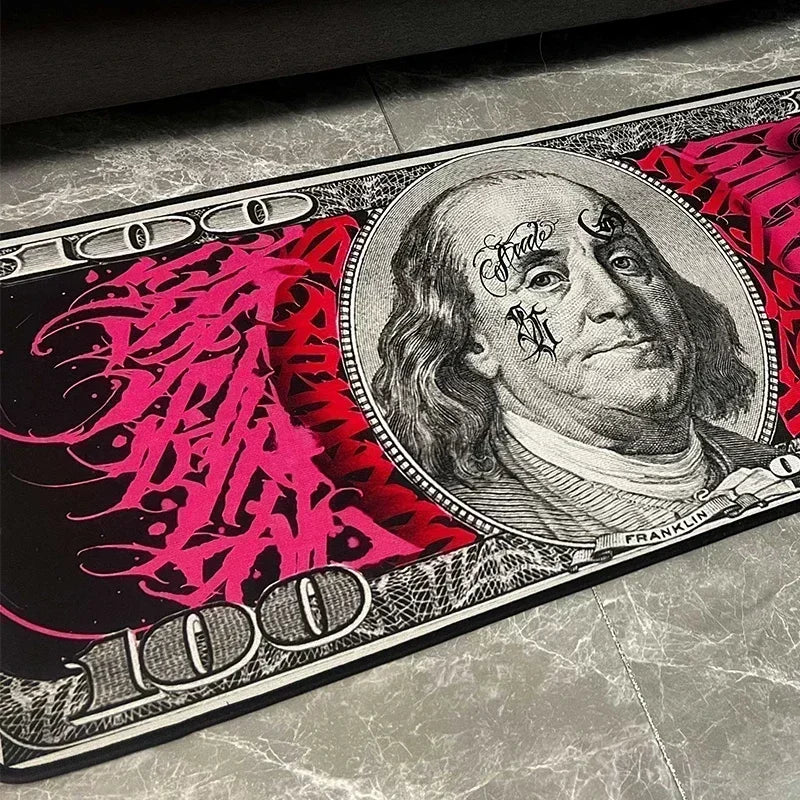 "Benjamin Frank" Money Rug