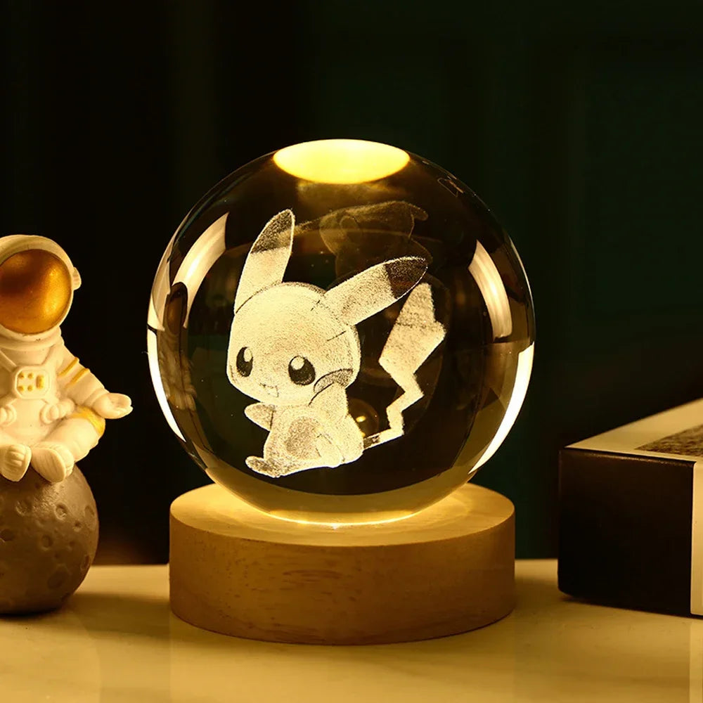  3D Crystal Ball Night Light