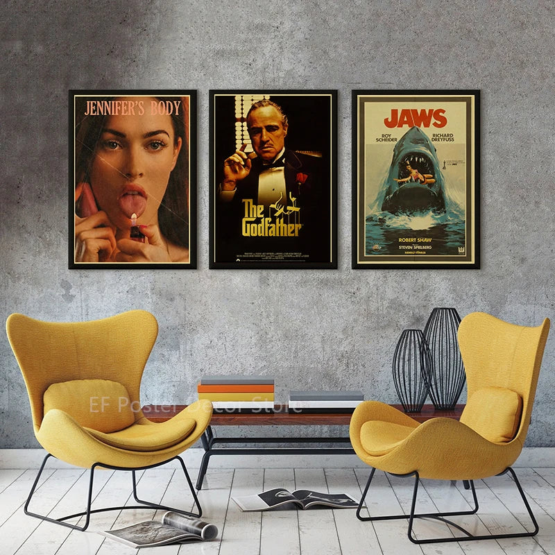 Vintage Nostalgic Movie Prints