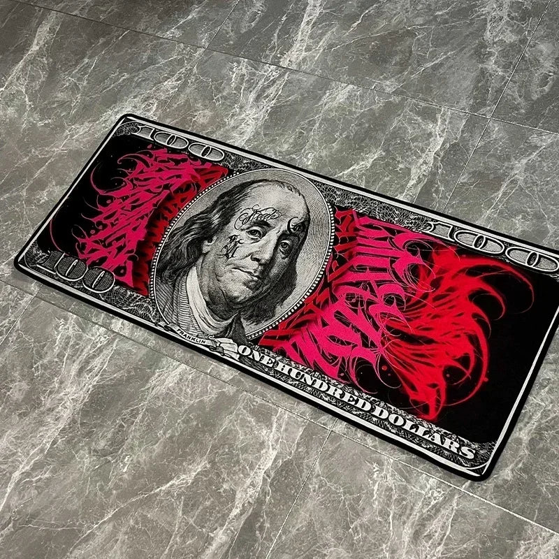 "Benjamin Frank" Money Rug