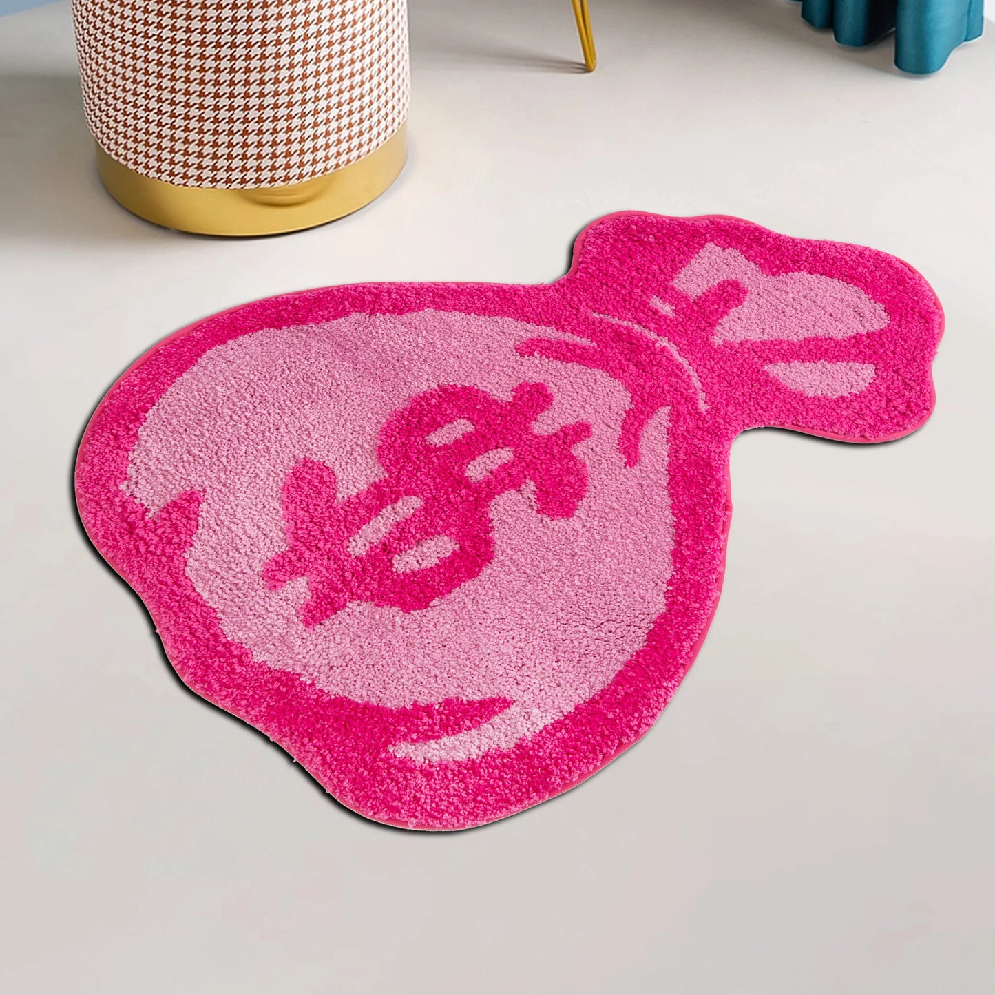 "Pink Luxe" Money Bag Rug