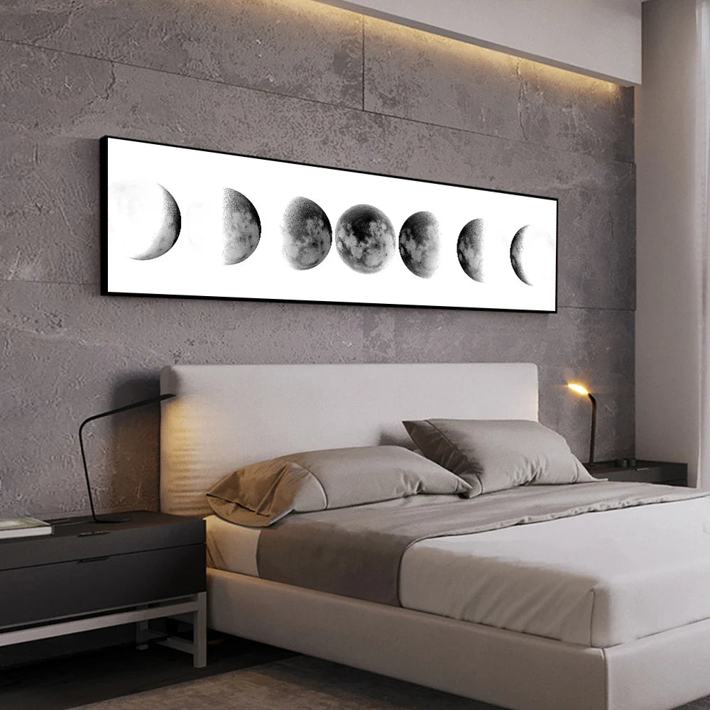 "Moon Phase" Aesthetic Wall Canvas