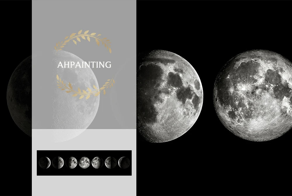 "Moon Phase" Aesthetic Wall Canvas