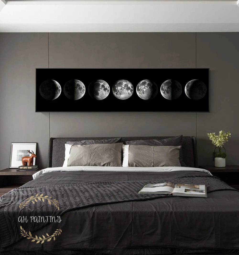 "Moon Phase" Aesthetic Wall Canvas