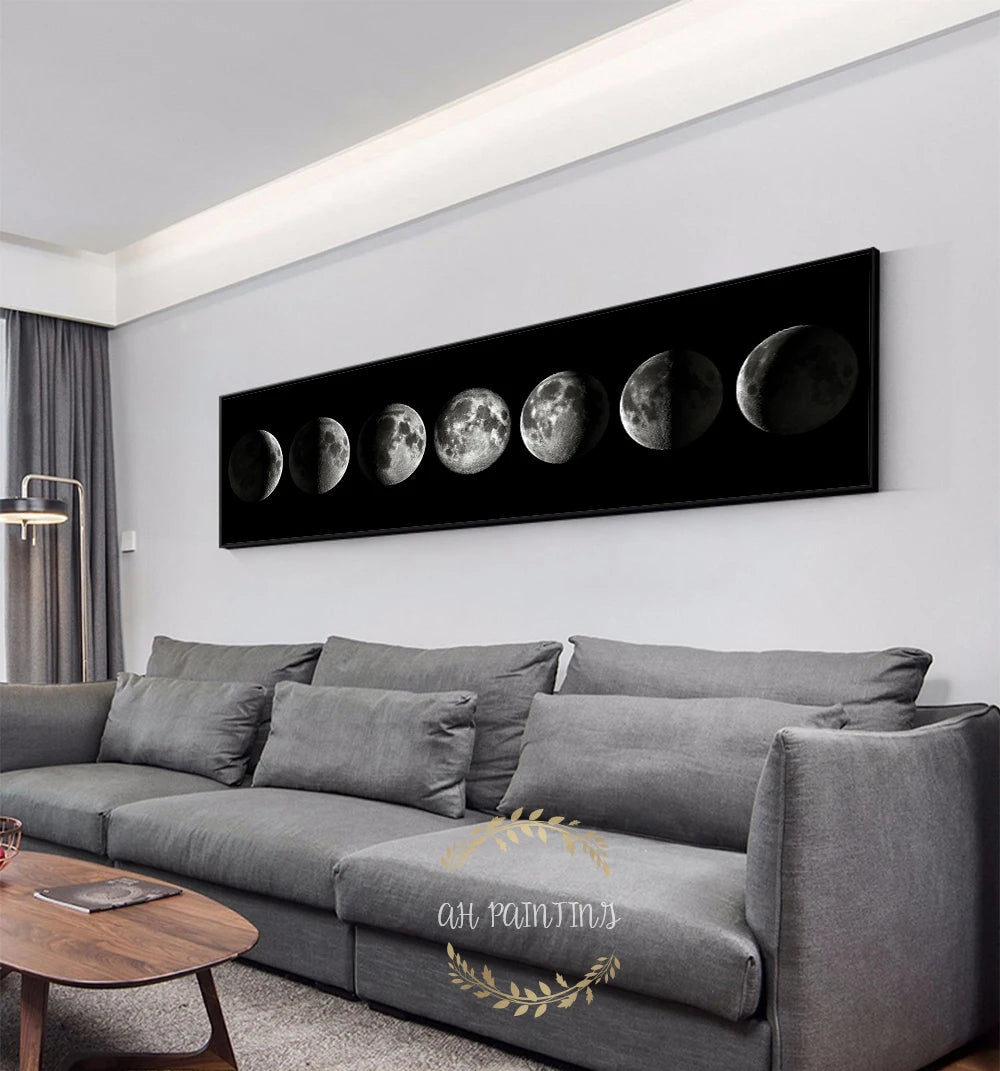 "Moon Phase" Aesthetic Wall Canvas