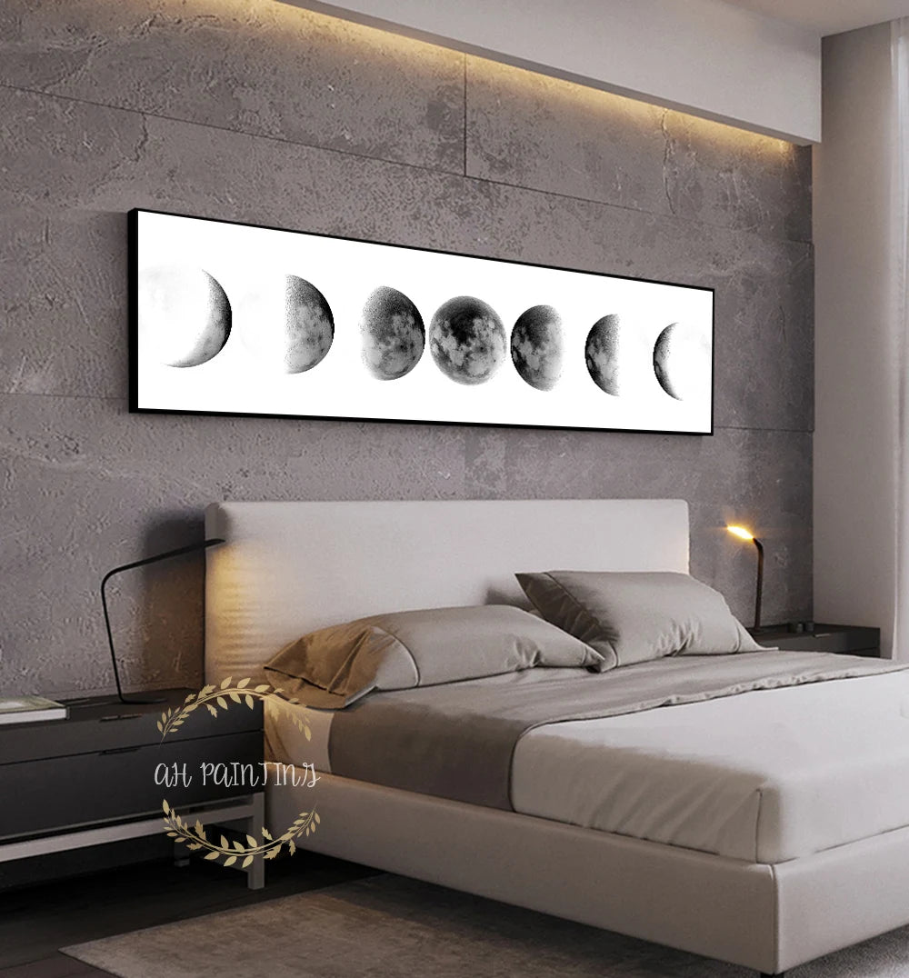 "Moon Phase" Aesthetic Wall Canvas