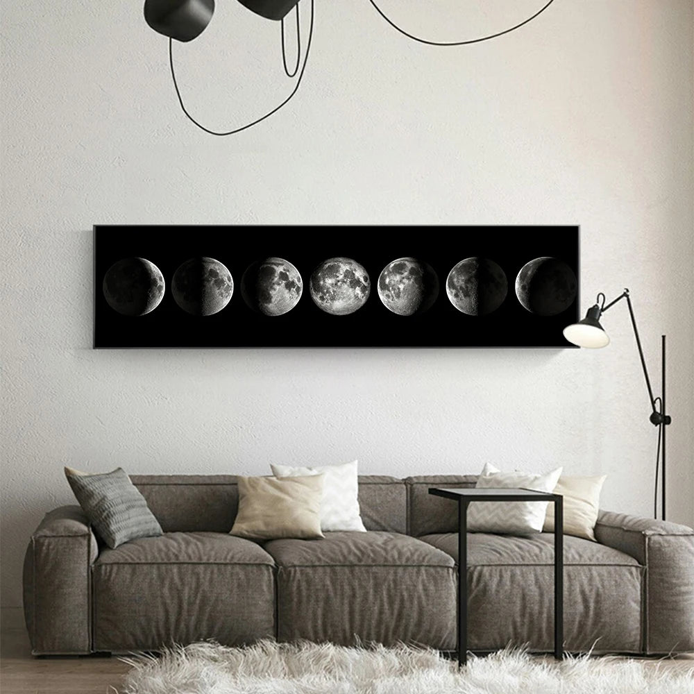 "Moon Phase" Aesthetic Wall Canvas