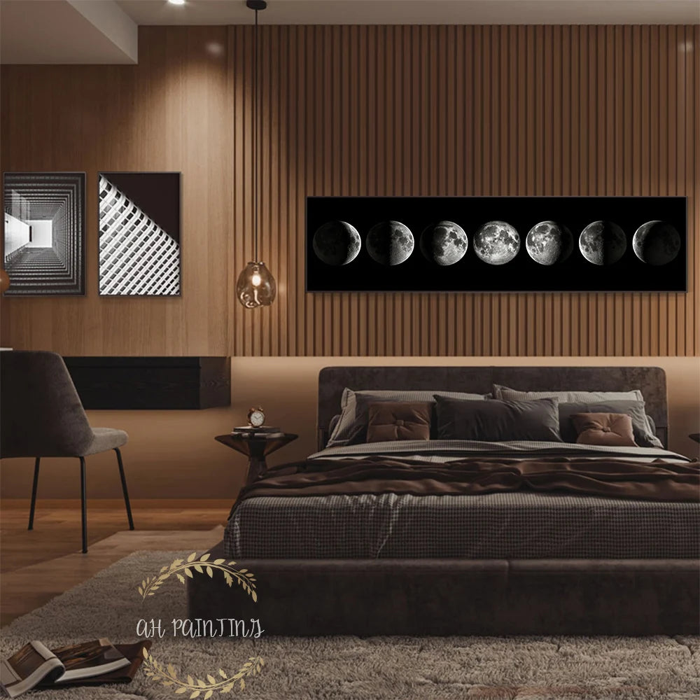 "Moon Phase" Aesthetic Wall Canvas